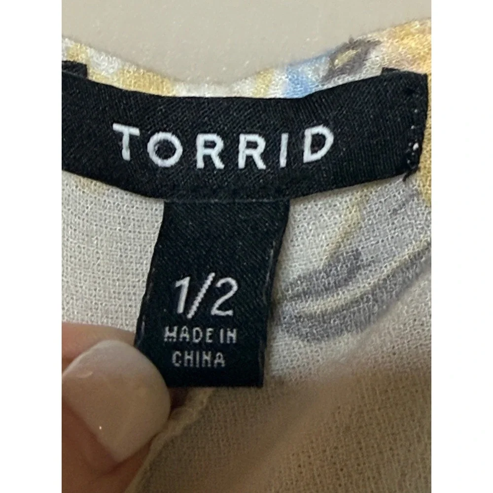 Torrid Floral Duster Kimono Cami Set Cottagecore Boho Lounge - Picture 11 of 12